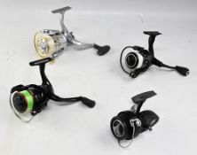 4x Various Fixed spool reels – to incl Fox Rage Ultron, Korum snapper 2000 reel Xenos JPS engineered
