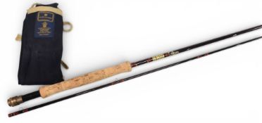 Hardy Graphite Deluxe 10’ 6”, 2 piece carbon trout fly rod, #7/8, very clean condition, in MOB
