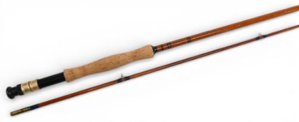 Hardy Mitre Truecast glass trout fly rod, 9ft 2pc line 6#, alloy uplocking reel seat, MCB (short),