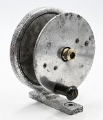 Hardy stamped 3 ½” longstone pattern reel with 3 ¼” spool dia, optional rim lever, central