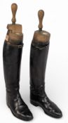Pair of Ladies Edwardian Leather Riding Boots, with boot trees by Tom Hill London, in used