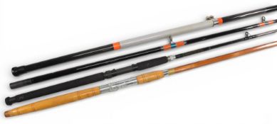 Zziplex Quattra carbon beachcaster, 11ft 6” 2pc, alloy screw lock sliding reel fittings, lined