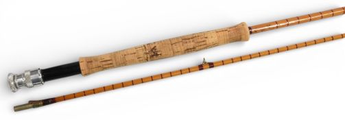 Hardy Alnwick “The Pope” Palakona split cane trout fly rod, No H6926, 10ft 2pc alloy uplocking