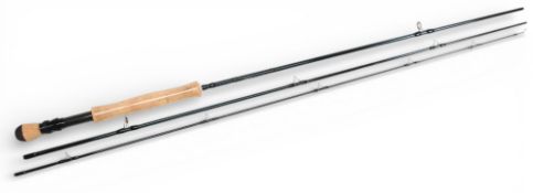 Greys Alnwick GRX carbon trout fly rod, 9ft 3pc line 8/9#, alloy uplocking reel set and collar,