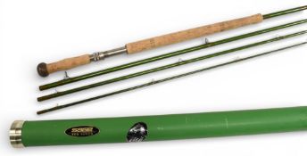Sage TCX Generation 5 Technology carbon salmon fly rod 9 13/16oz, 15ft 4pc line 10#, alloy double