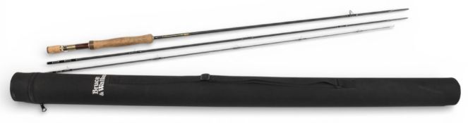 Bruce & Walker “Powerlite” made in England carbon salmon and sea trout fly rod, 10ft 6” 3pc line 8#,