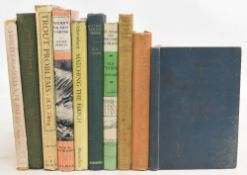 Vintage fishing books to include Fisherman’s Knots & Wrinkles 1928 W A Hunter, Fly-Leaves from a