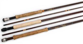 Hardy Alnwick hollow glass trout fly rod, 9ft 2pc line 6#, uplocking reel seat, no bag. Hardy