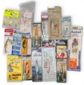 Collection of carded Fishing Tackle: Spinners, Lures Spoons Lures (15)