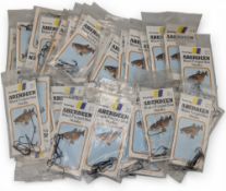 Aberdeen Black Forged Sea Hooks a quantity of packets, sizes 4 & 6 #48 unused packets