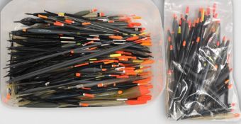 Large collection of mainly Drennan floats, including stick, wire stem, wagglers and Zoomers, in