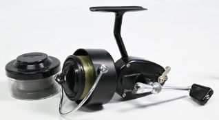 Mitchell 300 fixed spool reel with cased spare spool, good bail, spool tensioner, on/off check, very