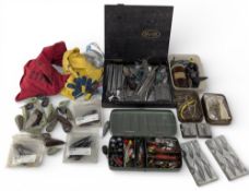 Sea Fishing Accessories, heavy lead weights, large hooks, and lead weight, flying C’s, mould - heavy