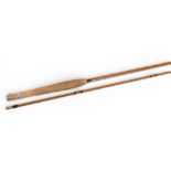 A fine E Barder Rod Co Newbury Constable pattern split cane trout fly rod No 1, built MCMXCVI (or