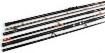 Auger handmade Sea King 14/4 beach casting rod, 14ft 2pc CW 2/8oz, twin grips, sliding screw down