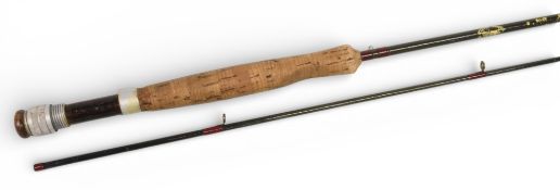 Sue Burgess Diamond Back 8’ 6”, 2 piece carbon trout fly rod, #6/8, cork handle with thumb
