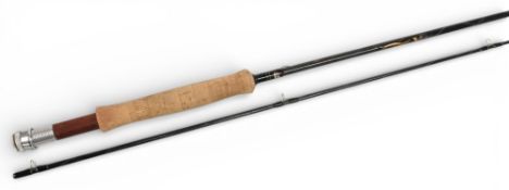 Abu Ambassadeur carbon trout fly rod 9139 88, 9ft 2pc line 6/7#, alloy uplocking reel seat with wood