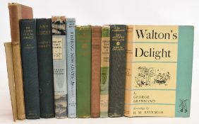 Vintage fishing books to include Walton’s Delight 1953 George Brennand, The Angler’s England 1938