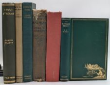 Period Fishing Books: a good collection to include Trout Streams Carter Platts (undated), The