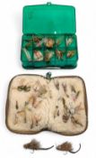 Bone Fish Fishing Lures: a wallet with a good selection, plus two mouse flies and a box of flies and