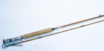 J Peek & Son, 40 Grays Inn Road, London, split cane light trout fly rod 8ft 6