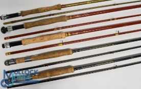 A collection of fly rods, as follows: Edgar Sealey 