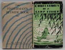 2x Denys Watkins-Pitchford BB Fishing Books: The Fisherman's Bedside Book, a 1950 reprint signed
