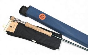 Hardy Bros Pro Axis Sintrix 8ft 10in one piece line 8# fly rod alloy double uplocking reel seat