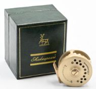 Miniature Shakespear by J W Young The Worcestershire Fly reel, 3cms diameter, fully working model