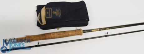 Hardy Alnwick Richard Walker No 3 Farnborough trout fly rod 10ft 2pc line 7/8#, alloy uplocking reel