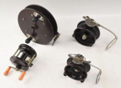 Alvey Australia alloy and Bakelite side casting reel Model 35/9, 3 ½