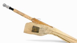 Very scarce Hardy Bros one piece The Ideal Palakona split cane trout fly rod 9ft 6in 21900E, cigar
