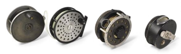Mitchell 710 Automatic fly reel, good spring retrieves well. Interesting Kalamazoo USA Miralle