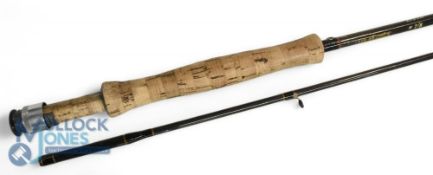 Hardy Alnwick Richard Walker Farnborough carbon trout fly rod - 9ft 2pc line 7/8#, uplocking reel