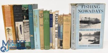 14x Fishing Books - Fishing Nowadays 1951 George Brennand, The Fisherman's Vade Mecum 1952 G W