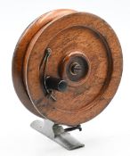Rare Milward’s The Brownie, 1921 Patent, side cast shallow drum reel, 3 ½” diameter, alloy sprung