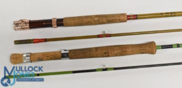 Collection of trout fly rods, as follows: Stockbridge carbon rod 8ft 7