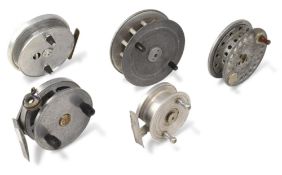 5x alloy scratch built and modified trotting reels, from 3