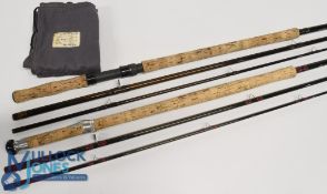 Shakespeare Oracle salmon carbon fly rod 1730-450, 4.5m 3pc line 10/11, 27# handle, down locking
