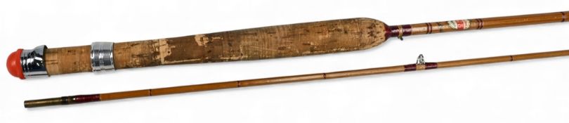 Martinez & Bird Ltd Redditch The Windrush brook split cane trout fly rod 7’ 2pc polished alloy
