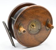 Rare named A Carter & Co, Ltd, London 4 ½” Combination reel made by D Slater, original handles/