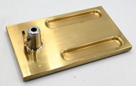 Polished brass Exhibition vice Pedestal – 8 x 4 ¾