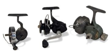 DAM Spinette vintage spinning reel, front drag, drag button stuck, plus 2 other reels for spares,