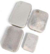 3x Wheatley vintage top pocket fly boxes, including 2 with swing leaf, holding assorted trout wet/