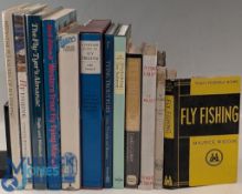 12x Fly Fish Fly Tying Books: Fly Fishing - W Keith Rollo 1947, Fly Fishing - Maurice Wiggin 1958,