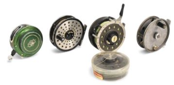 4x Various Reels to include a Garcia Mitchell 710 automatic fly reel and spare spool, Daiwa 232 3 ½