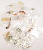 Collection of vintage lures including USA plugs, Oreno hand painted baits, jointed plugs and more.