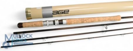 Sage Graphite 3B, 13' 4 piece fly rod, #6, cork handle, twin screw reel fitting, good, in MOB and