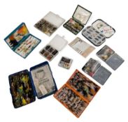 Trout Fly Boxes, boxes and cases to include nymphs, buzzers, dry flies, lures and artificial bate in