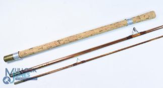 A fine Dawsons of Bromley Ltd Makers of Fine Rods, DB600 split cane rod with lighthouse logo, 10ft